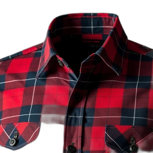 jacket, dress, red, shirt, plaid, chest, grey, collar transparent PNG cut-out