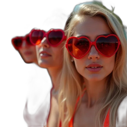 photorealistic, 3d render, red, neon transparent PNG cut-out
