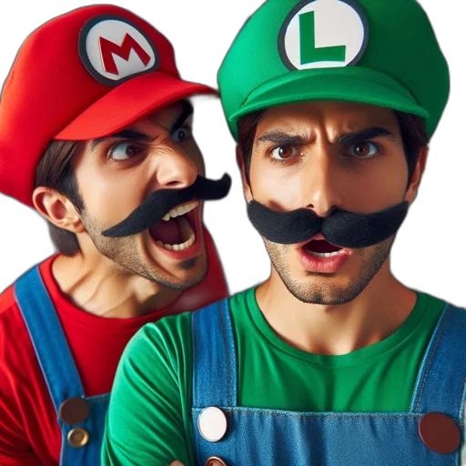 mask, hat, concept art, 3d render, photorealistic, two, individuals, cosplay transparent PNG cut-out