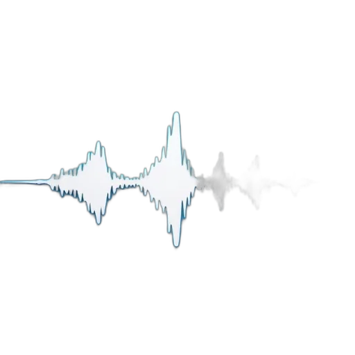 weapon, vaporwave, pixel art, series, white, sound, waves, depicted transparent PNG cut-out