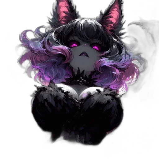 mask, creature, staff, hair, fantasy art, watercolor, concept art, pixel art transparent PNG cut-out