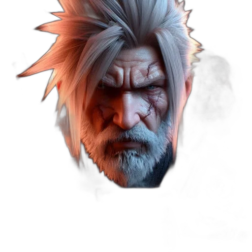 face, mask, dragon, staff, concept art, fantasy art, cyberpunk, photorealistic transparent PNG cut-out