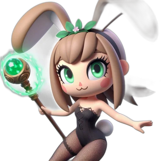 staff, weapon, creature, animal, concept art, 3d render, fantasy art, pixel art transparent PNG cut-out