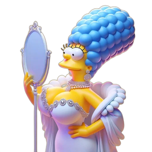 crown, dress, hat, creature, concept art, 3d render, photorealistic, fantasy art transparent PNG cut-out