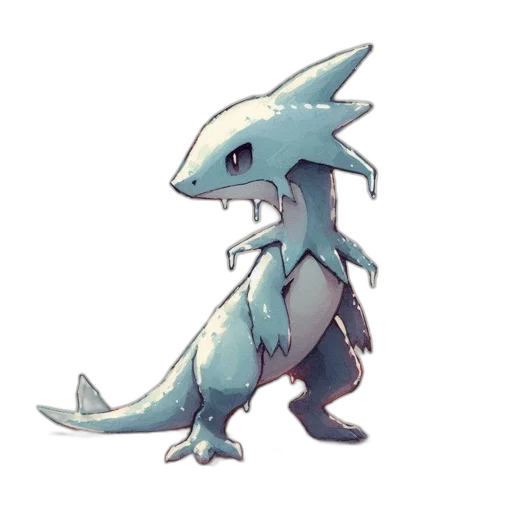 dragon, creature, animal, staff, concept art, pixel art, fantasy art, 3d render transparent PNG cut-out