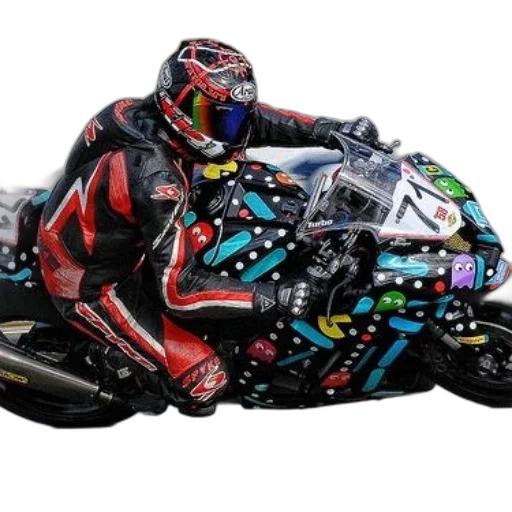 concept art, motorcycle, racer, colorful, suit, helmet, rides, bike transparent PNG cut-out