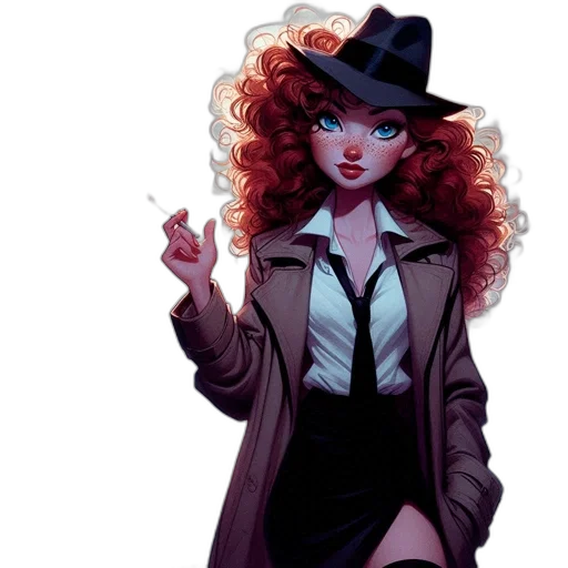 jacket, comic book art, concept art, cartoon, fantasy art, neon lights, female, animated transparent PNG cut-out