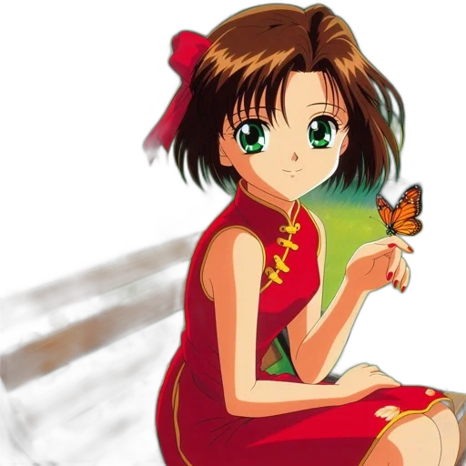dress, flower, anime, cartoon, pixel art, photorealistic, red, animated transparent PNG cut-out
