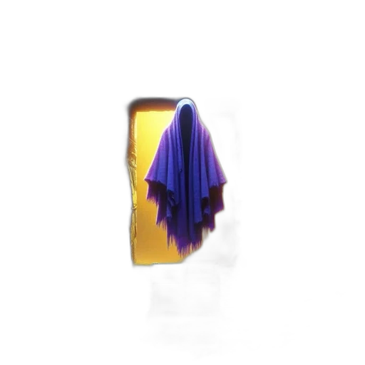 jewelry, crown, hair, dress, 3d render, individual, purple, cloak transparent PNG cut-out