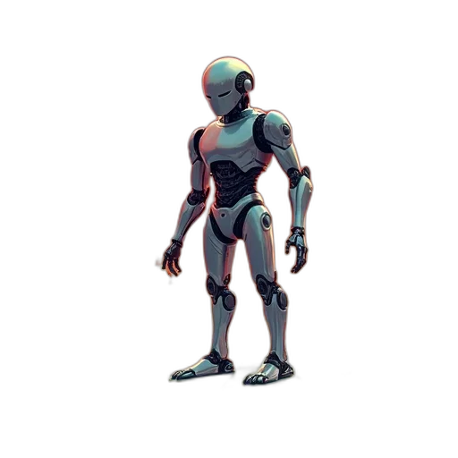 robot, creature, concept art, 3d render, pixel art, vaporwave, outer space, pastel transparent PNG cut-out