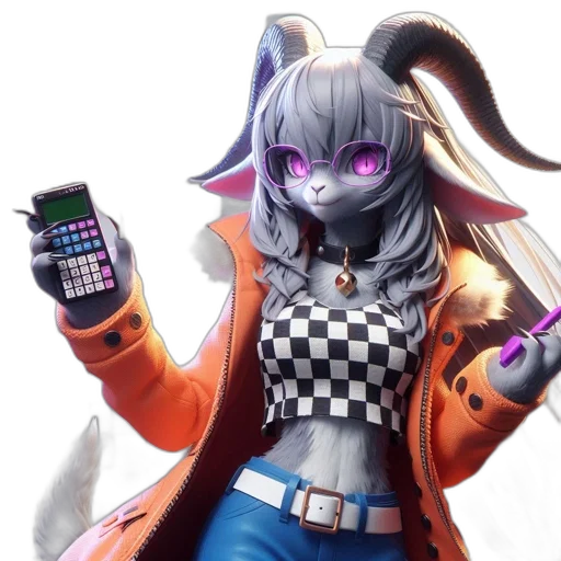 jacket, robot, staff, animal, cyberpunk, vaporwave, concept art, pixel art transparent PNG cut-out