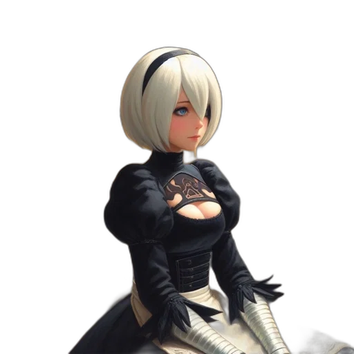 dress, staff, weapon, jacket, concept art, 3d render, fantasy art, pixel art transparent PNG cut-out