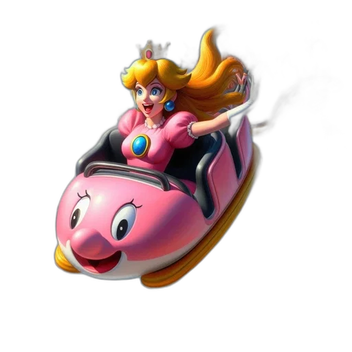 car, weapon, animal, crown, concept art, 3d render, pink, anthropomorphic transparent PNG cut-out