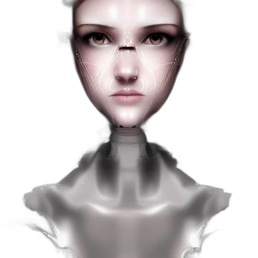 robot, face, mask, creature transparent PNG cut-out