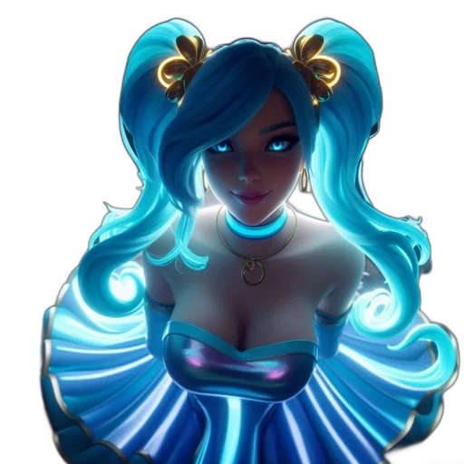 dress, staff, jewelry, concept art, fantasy art, anime, pixel art, neon lights transparent PNG cut-out