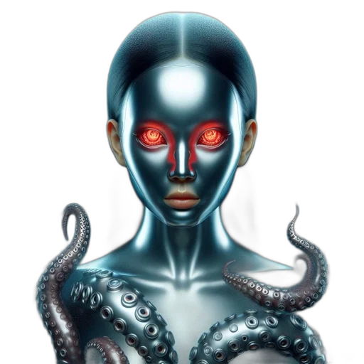 robot, creature, mask, face, concept art, comic book art, pixel art, fantasy art transparent PNG cut-out
