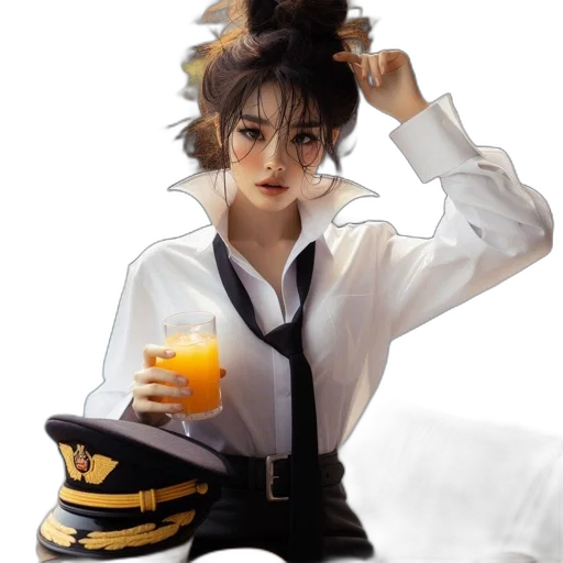 staff, crown, jacket, oil painting, concept art, anime, photorealistic, underwater transparent PNG cut-out