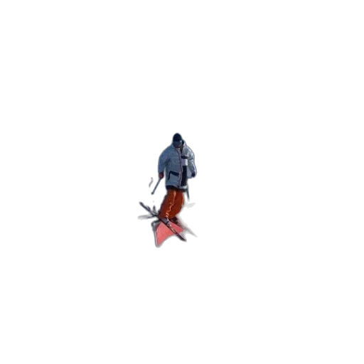 sword, weapon, creature, jacket, pixel art, concept art, 3d render, fantasy art transparent PNG cut-out