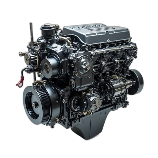 kzp13000, engine, gearbox, assembly transparent PNG cut-out