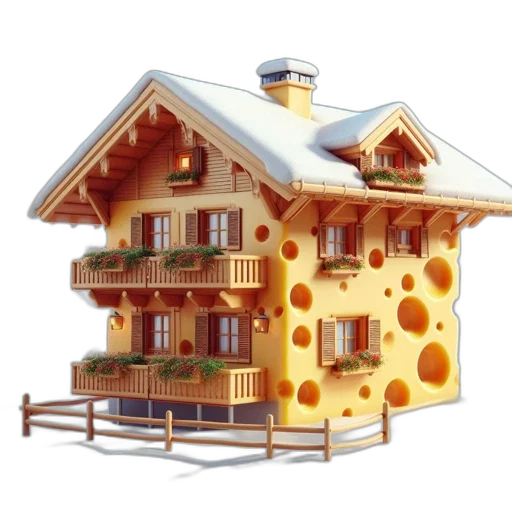 building, furniture, 3d render, concept art, photorealistic, watercolor, snow, snowy transparent PNG cut-out