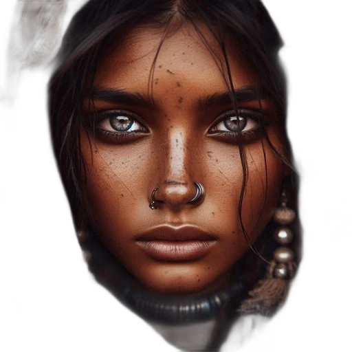 face, mask, jewelry, crown, photorealistic, fantasy art, concept art, oil painting transparent PNG cut-out