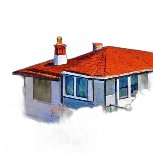 building, 3d render, photorealistic, watercolor transparent PNG cut-out