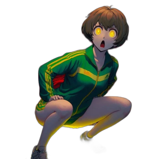 jacket, robot, dress, creature, concept art, comic book art, pixel art, anime transparent PNG cut-out