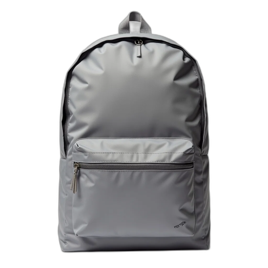 jacket, 3d render, photorealistic, monochrome, plain, grey, backpack, zipper transparent PNG cut-out