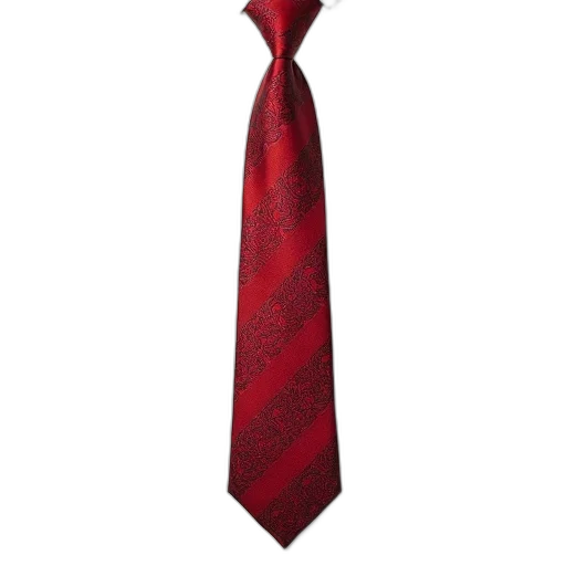 staff, jewelry, red, paisley, patterned, necktie, wide, dark transparent PNG cut-out