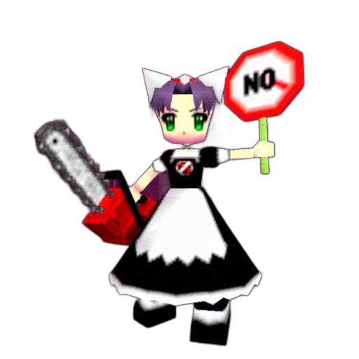 robot, staff, weapon, pixel art, anime, 3d render, concept art, animated transparent PNG cut-out