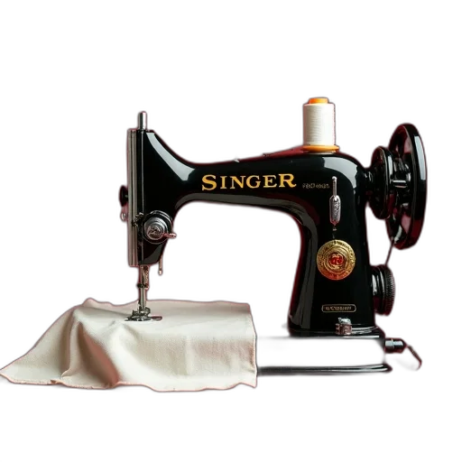 singer, heavy-duty, sewing, machine, red, table, spool, thread transparent PNG cut-out