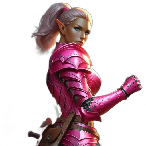 staff, sword, weapon, concept art, fantasy art, 3d render, comic book art, female transparent PNG cut-out