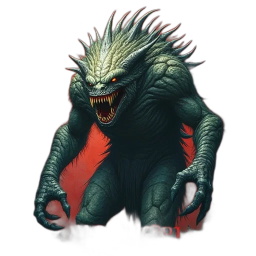 creature, dragon, animal, staff transparent PNG cut-out