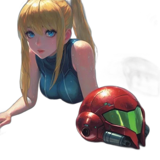 robot, weapon, mask, face, concept art, anime, 3d render, photorealistic transparent PNG cut-out