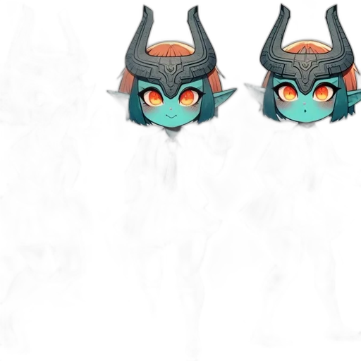 mask, dragon, concept art, 3d render, fantasy art, pixel art, blue, dark transparent PNG cut-out