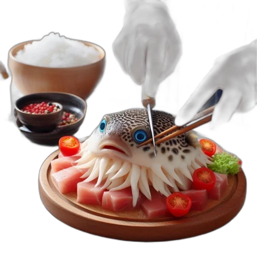 food, staff, jewelry, photorealistic, 3d render, fog, chef, prepares transparent PNG cut-out