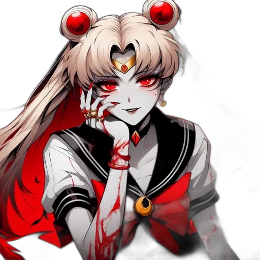 staff, mask, anime, pixel art, concept art, fantasy art, red, dark transparent PNG cut-out