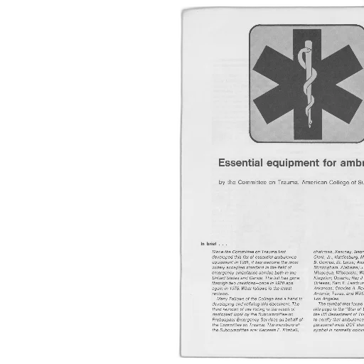 page, book, document, titled, essential, equipment, ambulance, committee transparent PNG cut-out