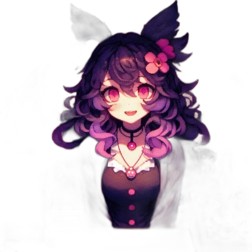 flower, dress, staff, mask, pixel art, concept art, fantasy art, anime transparent PNG cut-out