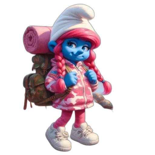 jacket, staff, mask, hat, concept art, 3d render, pixel art, vaporwave transparent PNG cut-out