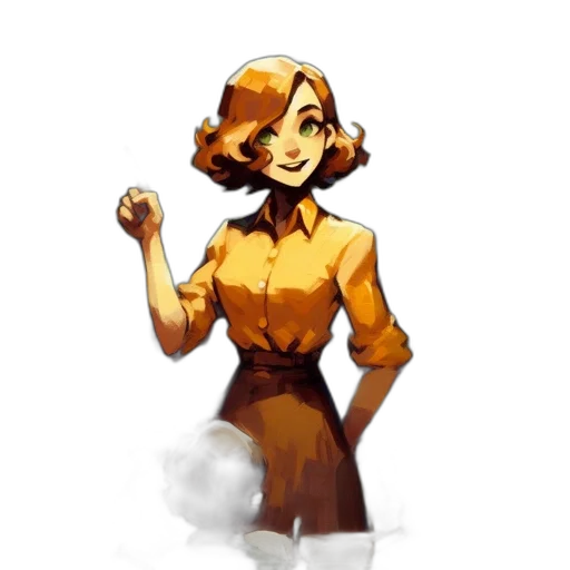 dress, staff, face, crown, pixel art, concept art, comic book art, cartoon transparent PNG cut-out