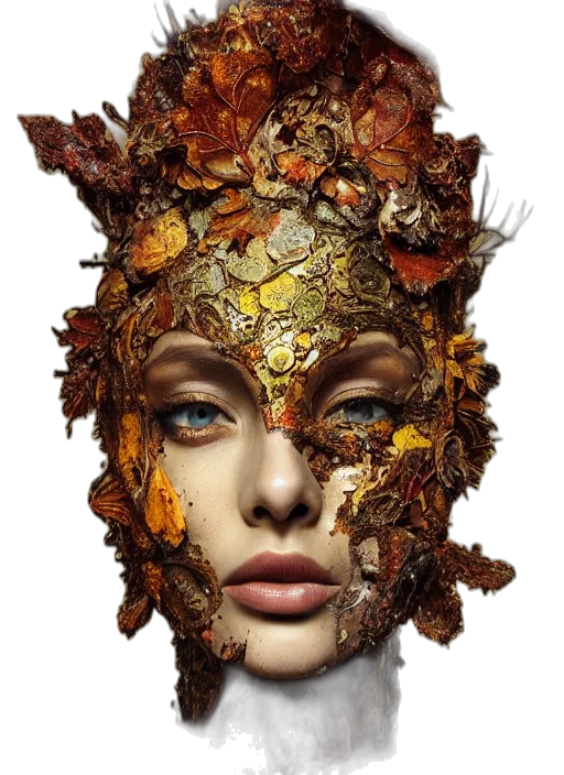 mask, face, crown, jewelry transparent PNG cut-out