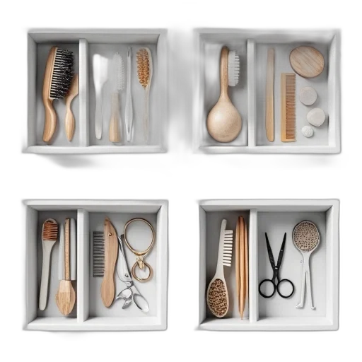 jewelry, hair, earth tones, set, four, images, showing, contents transparent PNG cut-out