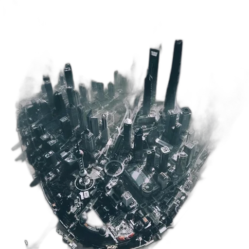 robot, weapon, mask, crown, cyberpunk, concept art, comic book art, 3d render transparent PNG cut-out