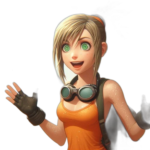staff, weapon, face, robot, concept art, 3d render, fantasy art, pixel art transparent PNG cut-out