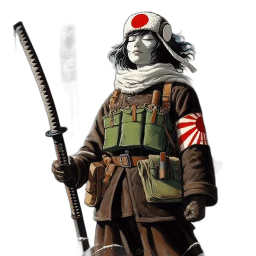 staff, jacket, weapon, concept art, comic book art, fantasy art, pixel art, open transparent PNG cut-out