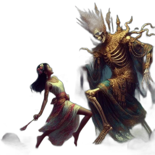 creature, concept art, fantasy art, comic book art, pixel art, underwater, forest, fog transparent PNG cut-out