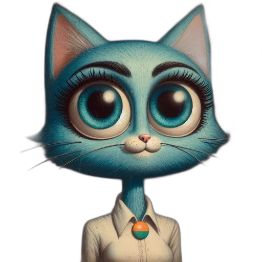 staff, face, robot, animal, cartoon, concept art, 3d render, fantasy art transparent PNG cut-out