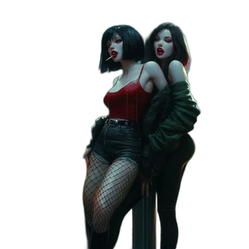 jacket, concept art, comic book art, 3d render, cyberpunk, neon lights, red, dark transparent PNG cut-out