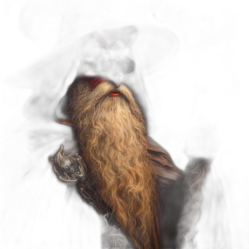 dragon, hair, mask, staff, fantasy art, photorealistic, concept art, watercolor transparent PNG cut-out